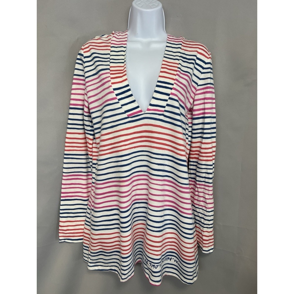 Lilly Pulitzer Women Long Sleeve Striped Hoodie‎ Sz Small